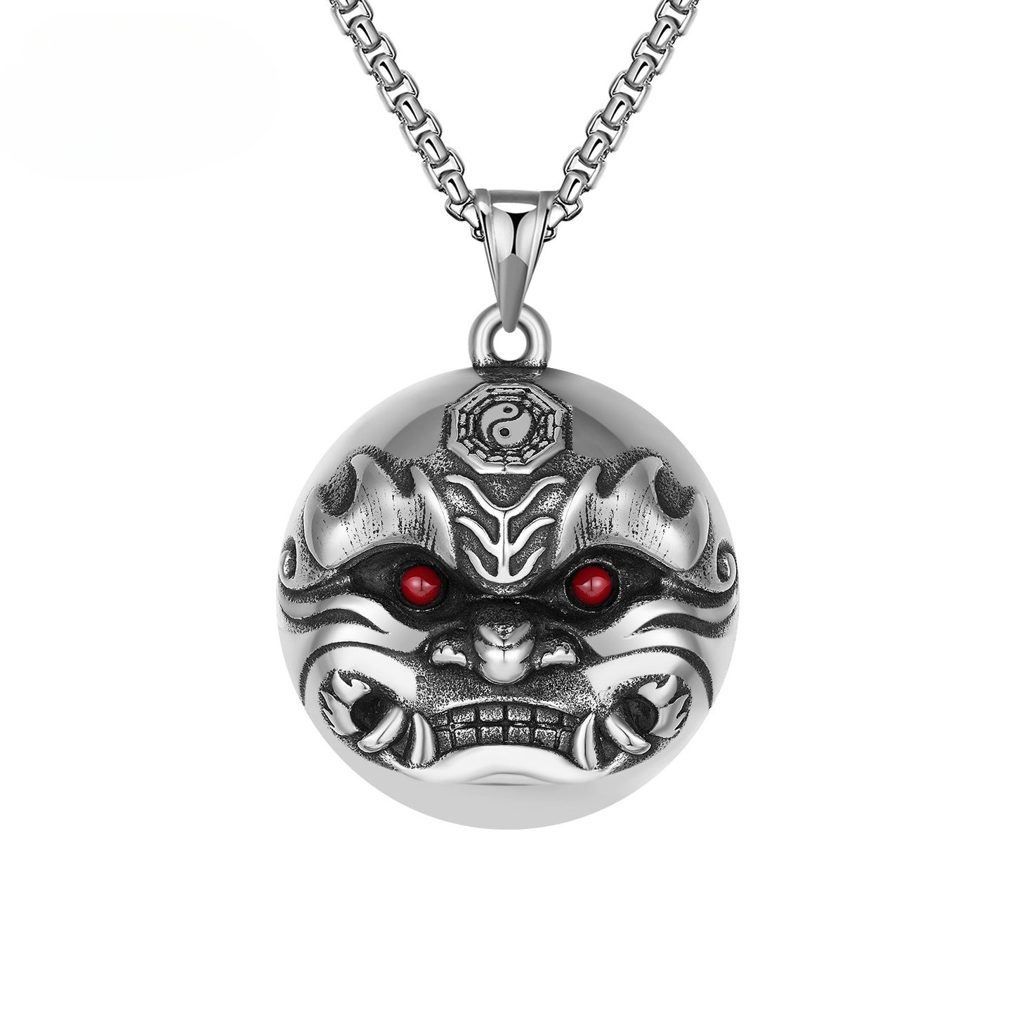 Steel Necklace – Vintage Lion Pendant