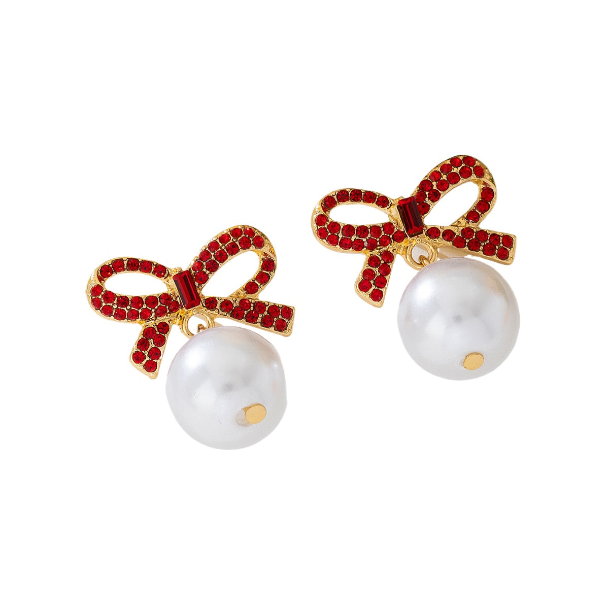 Planderful Vienna Verve Earrings – Elegant Retro Design with Imitation Pearls