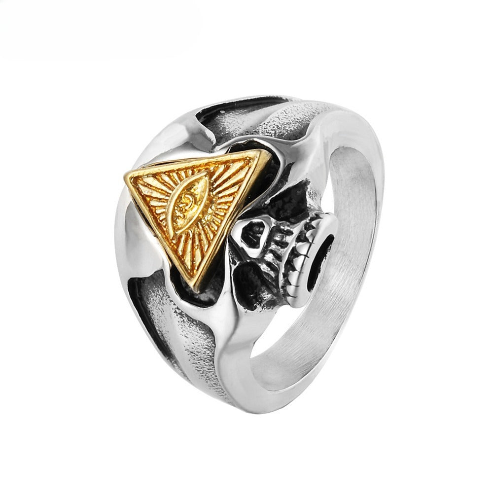 Titanium Steel Skull Ring