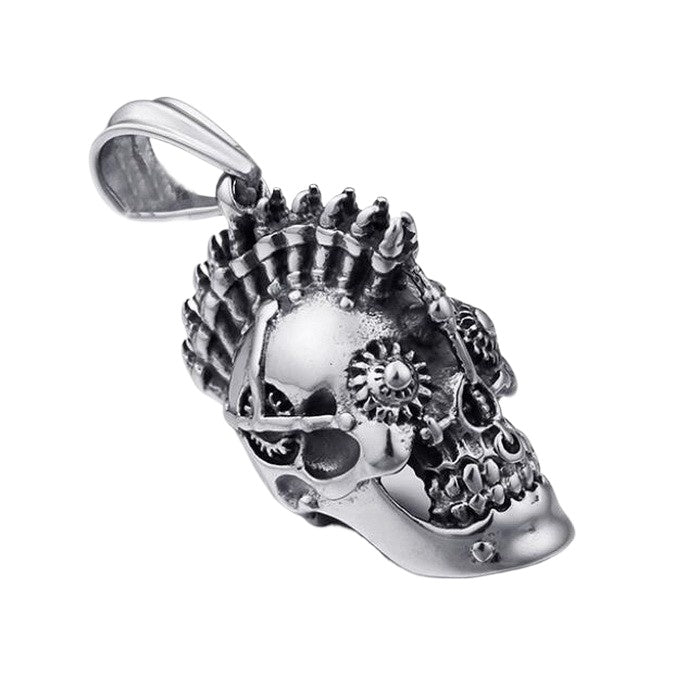 Pirates Of The Caribbean Film And Television, Punk Style Gothic Skull Titanium Steel Necklace