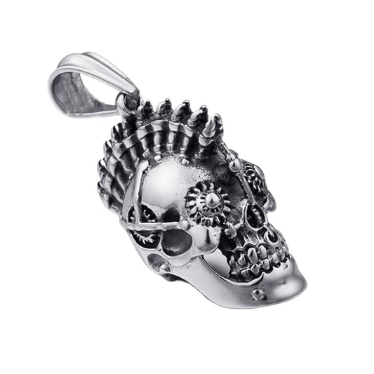 Pirates Of The Caribbean Film And Television, Punk Style Gothic Skull Titanium Steel Necklace