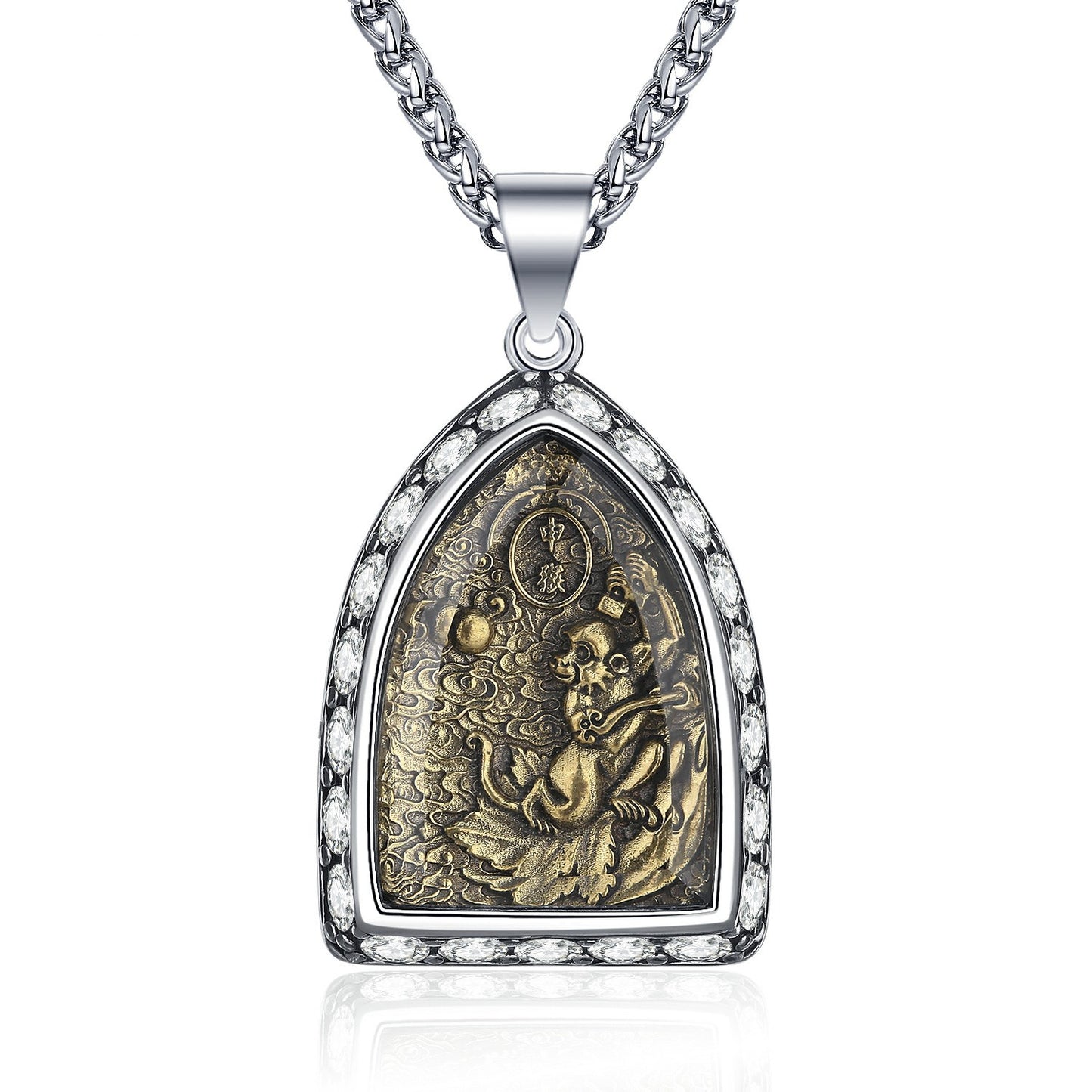 Steel Necklace – Luxury Zodiac Amulet Pendant