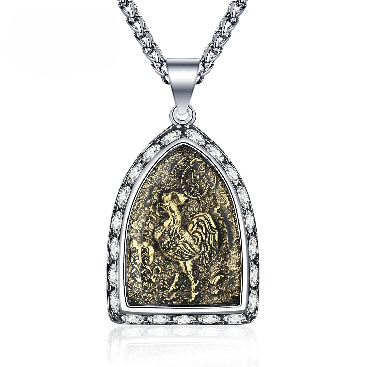 Steel Necklace – Luxury Zodiac Amulet Pendant