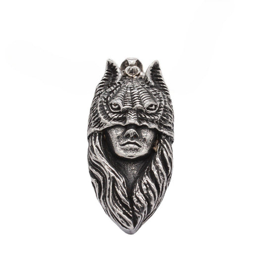 Werewolf Pendant Titanium Steel Unisex Protection Statement Planderful For Punk Grit Lovers