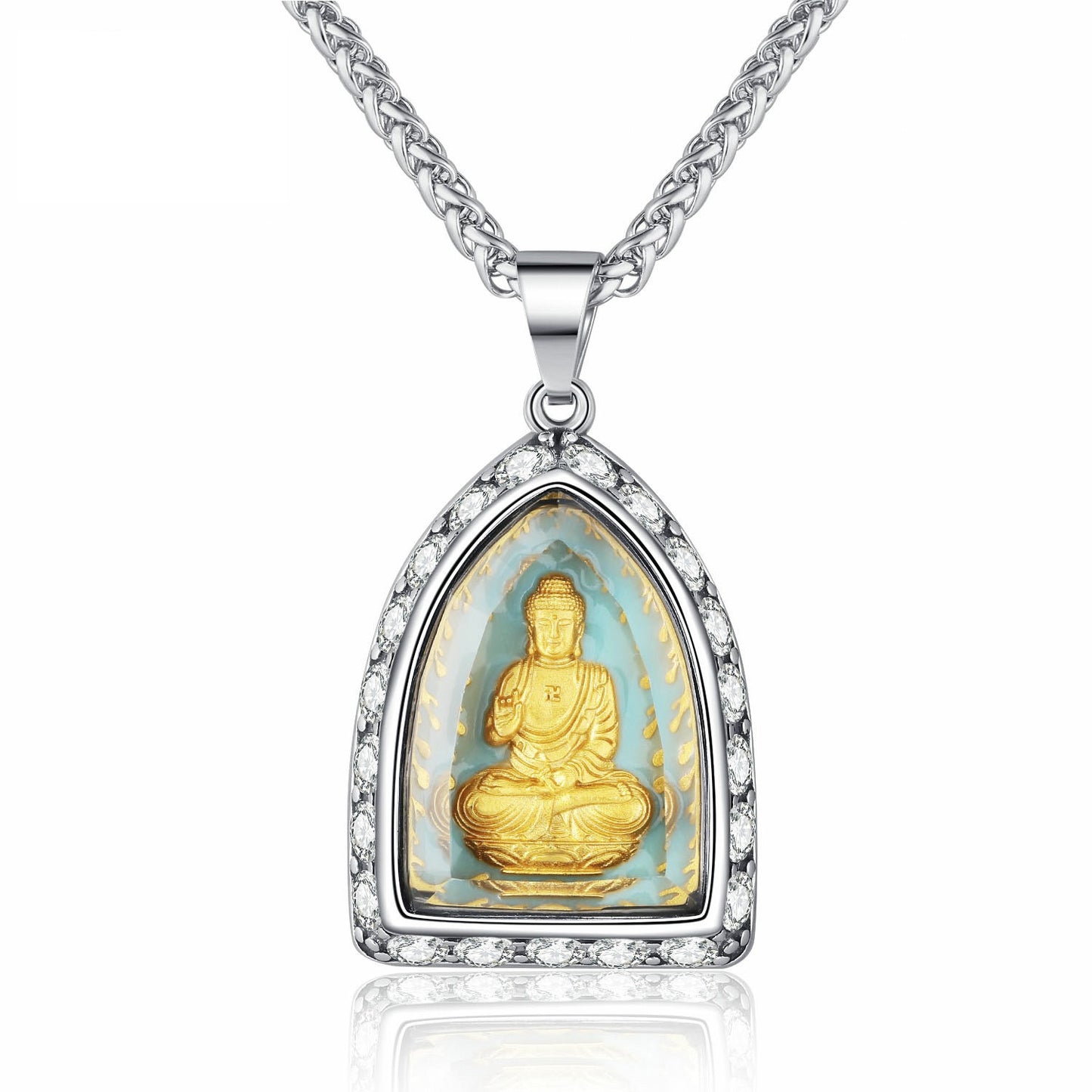 Steel Necklace – Statement Zodiac Amulet