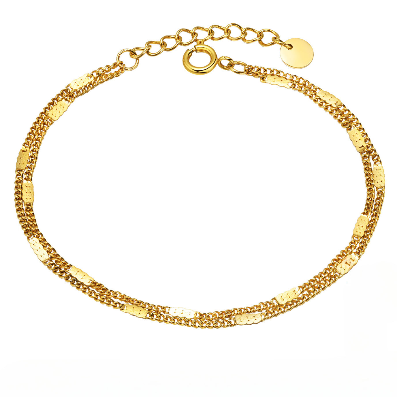 Stainless Steel Ladies Fashion Versatile Jewelry Wholesale Gold