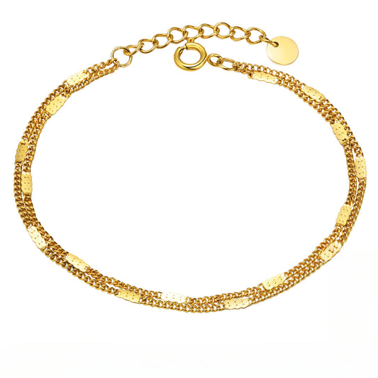 Stainless Steel Ladies Fashion Versatile Jewelry Wholesale Gold