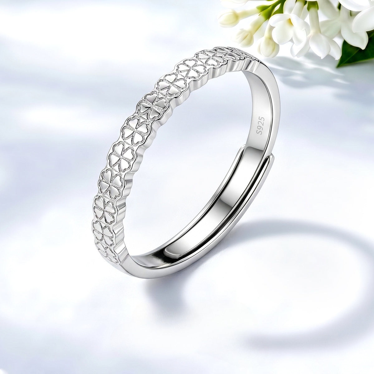 Clover Lucky S925 Sterling Silver Women's Ring