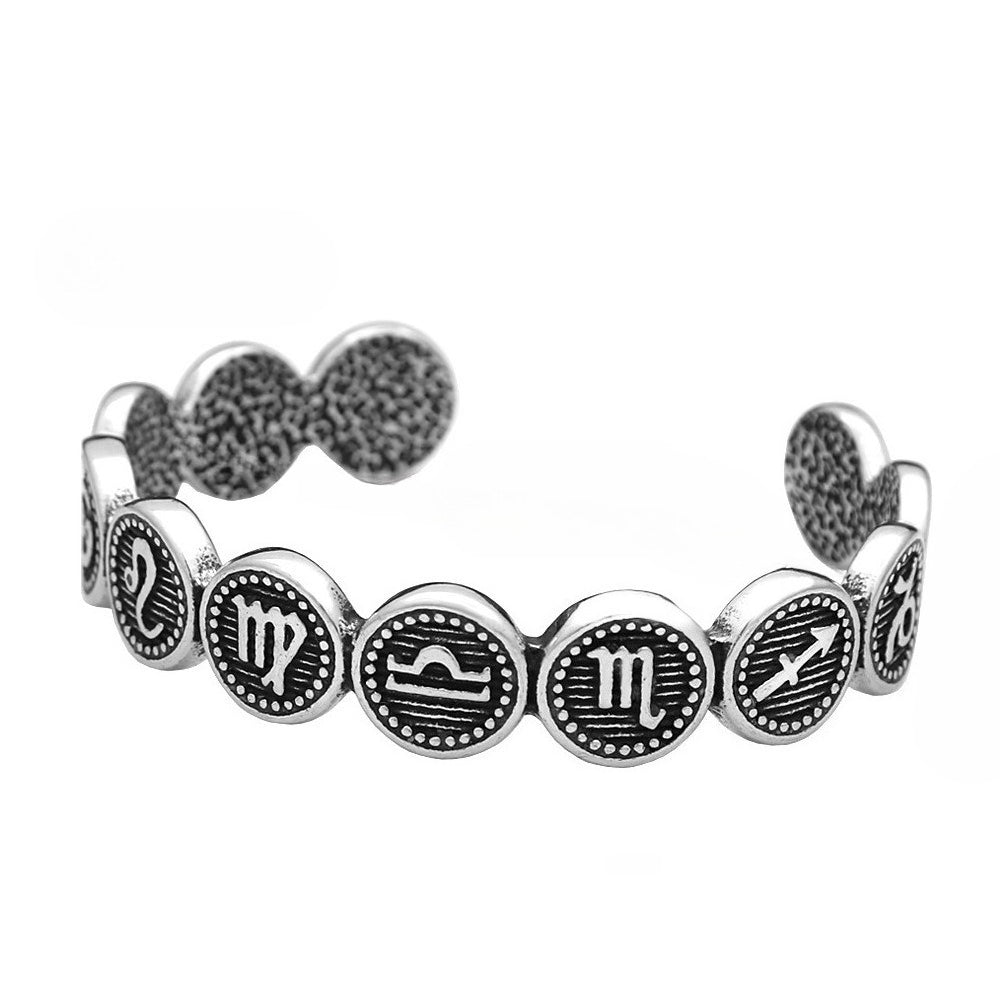 Planderful Odin Rune Stainless Steel Bracelet Open Viking Symbol For Norse Mythology Fans