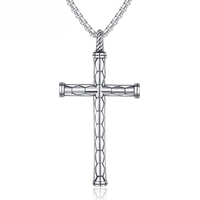 Steel Necklace – Statement Dragon Cross Unicorn Pendant For Men Luxury Finish Premium Craftsmanship