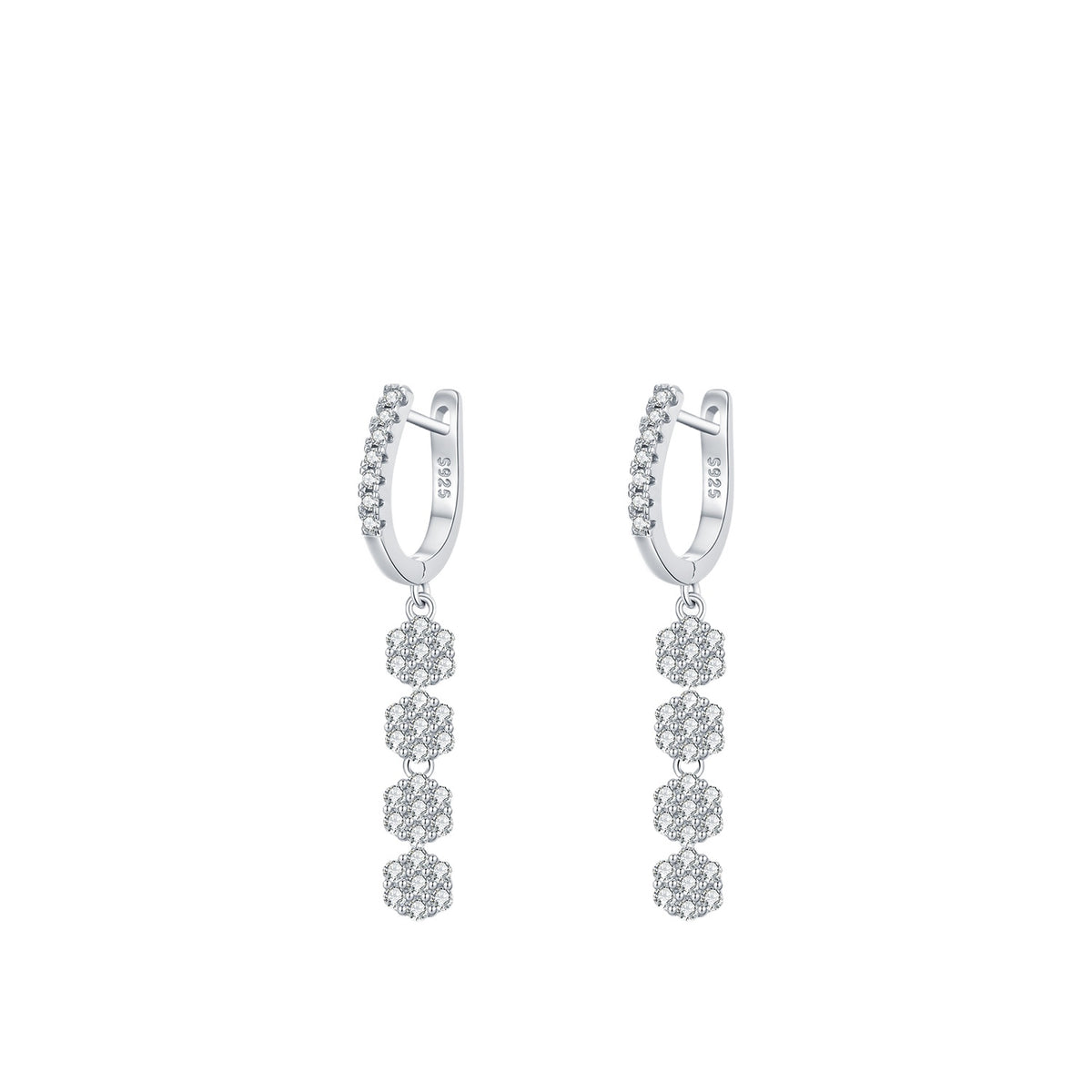 925 Sterling Silver Floral Jewelry Set