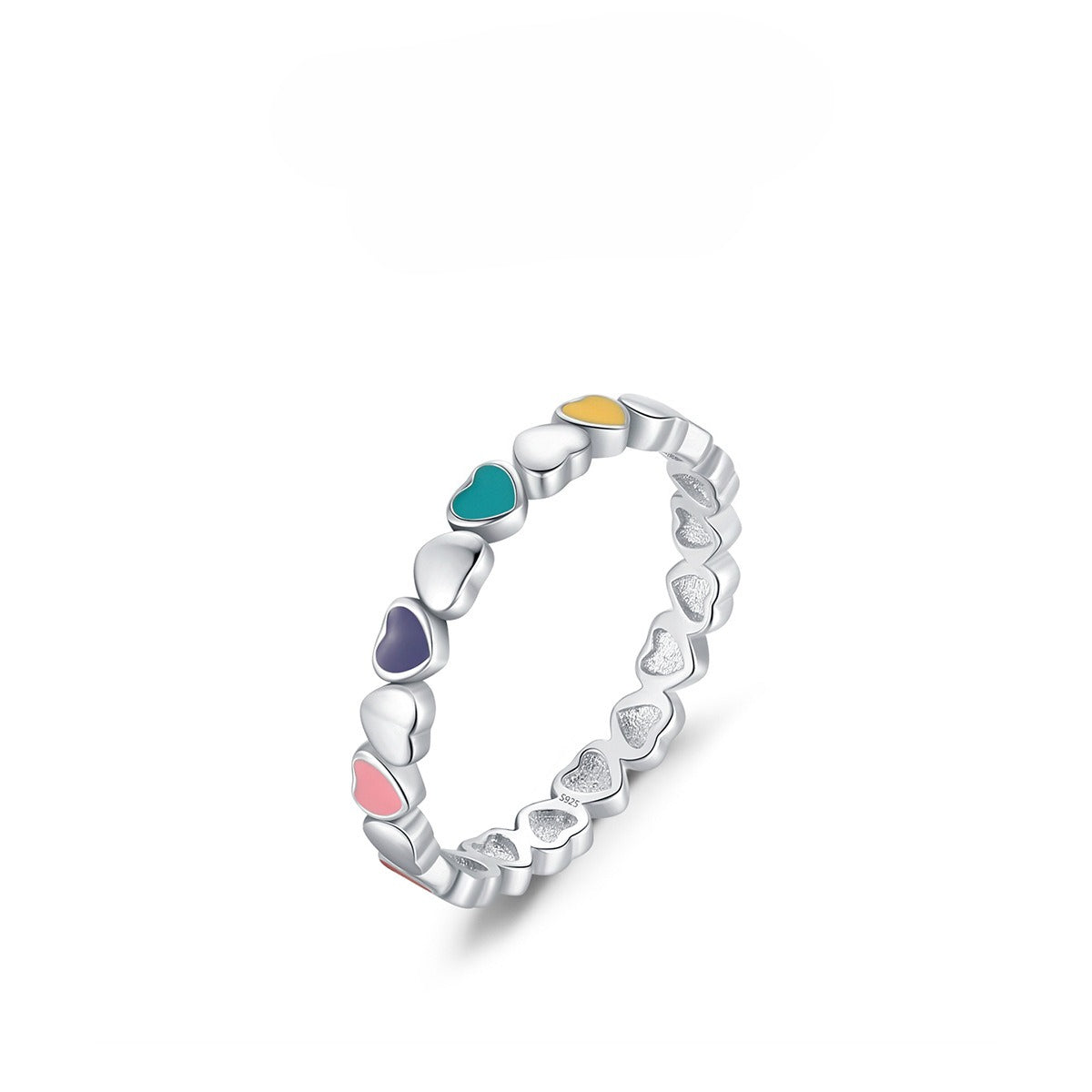925 Sterling Silver Color-Enamel Ring