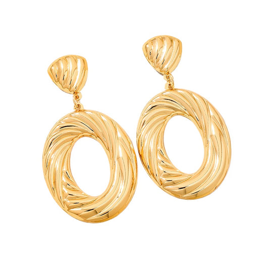 Planderful Vienna Verve Earrings – Fashionable Retro Geometric Design