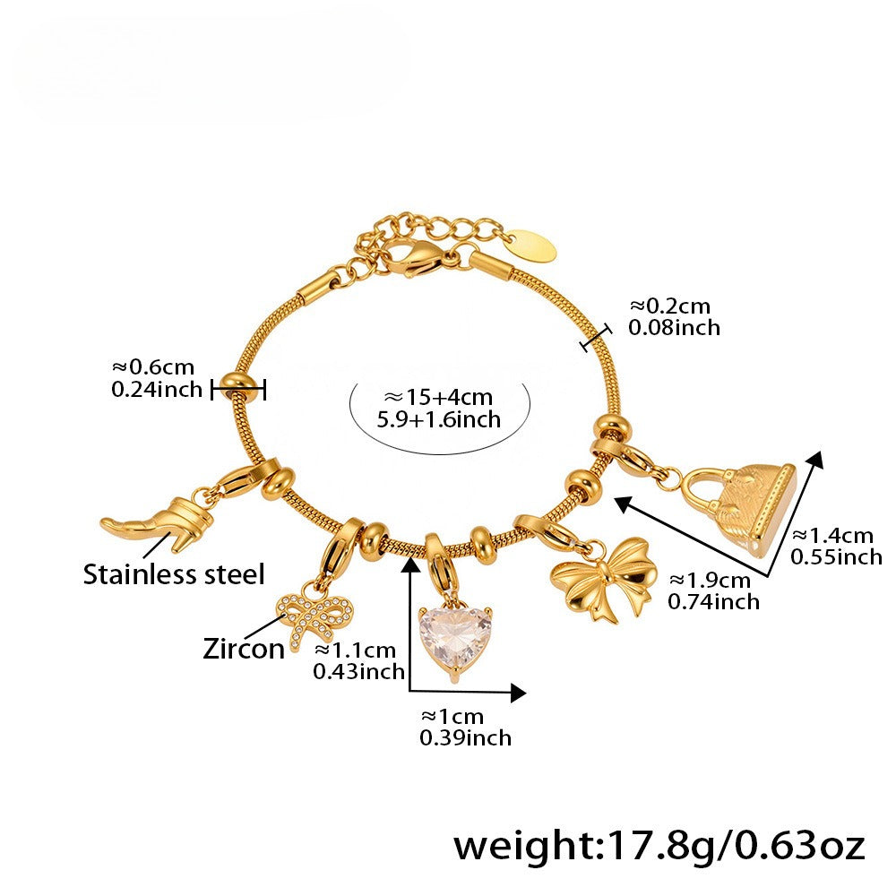 Planderful Everyday Genie Zircon Pendant Bracelet For Women