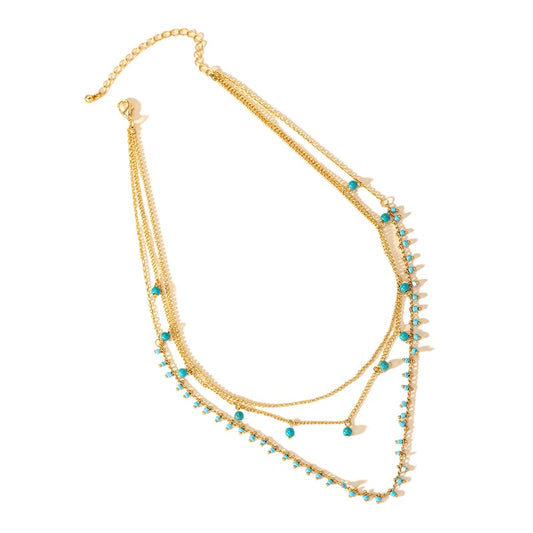 Sleek and Elegant Layered Collarbone Necklace - Vienna Verve Collection