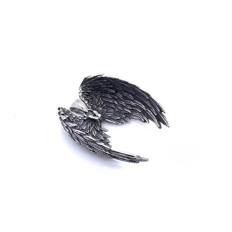 Planderful Durable Stainless Steel Angel Wing Pendant Unisex Necklace Everyday Genie Fashion