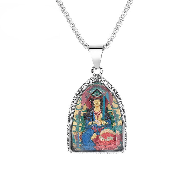 Steel Necklace - Dainty Zodiac Signs Bodhisattva Pendant With Patron Saints Buddha Symbol Planderful Gift