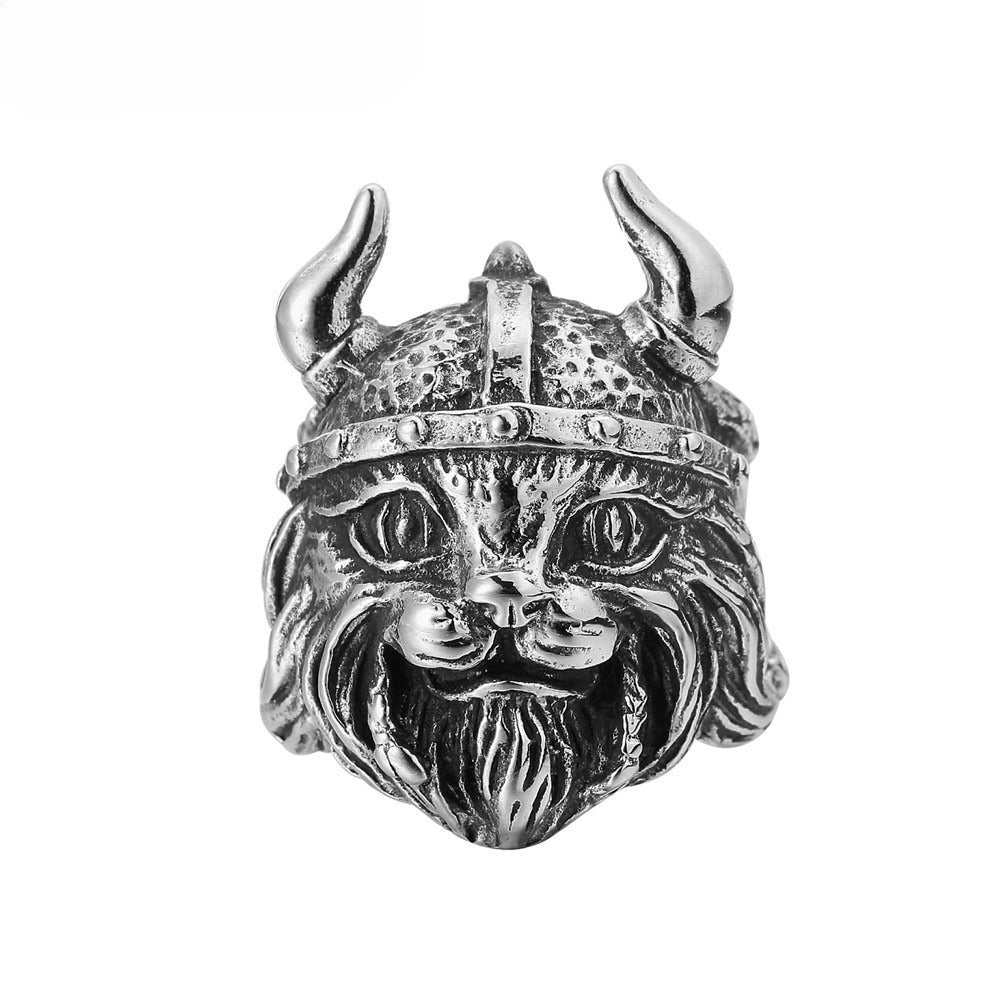 Dog Head Titanium Steel Ring