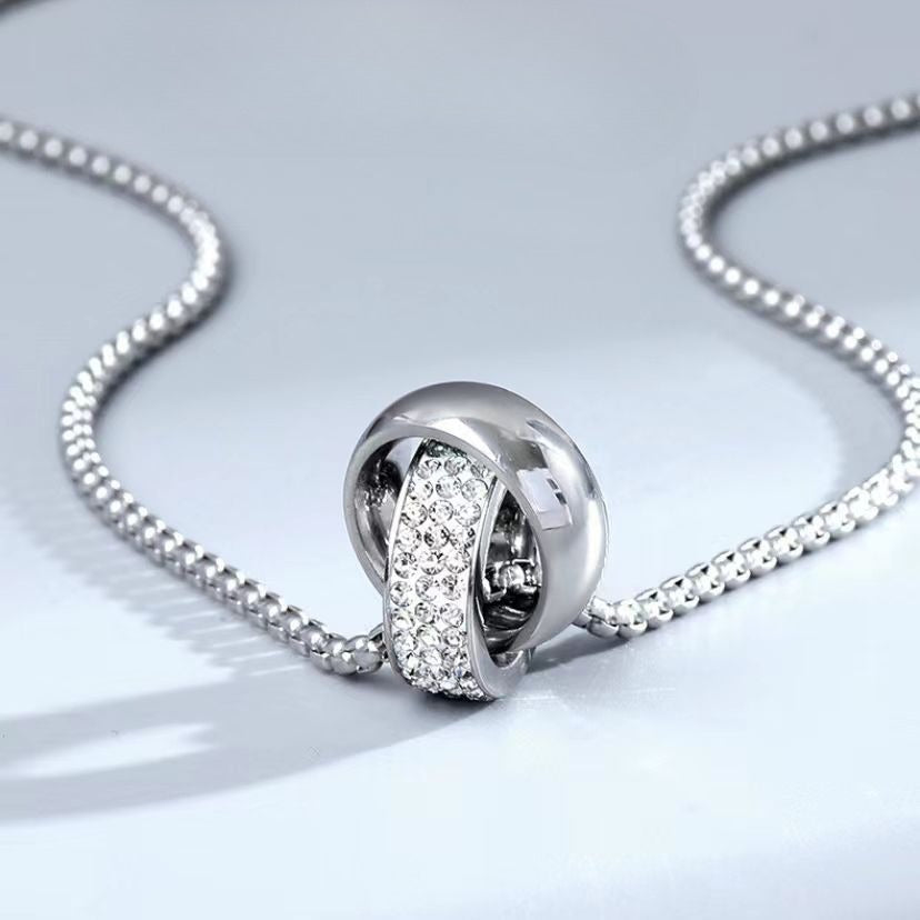 Zircon Pendant For Unisex Stylish Minimalist Steel Jewelry Planderful Everyday Genie Collection