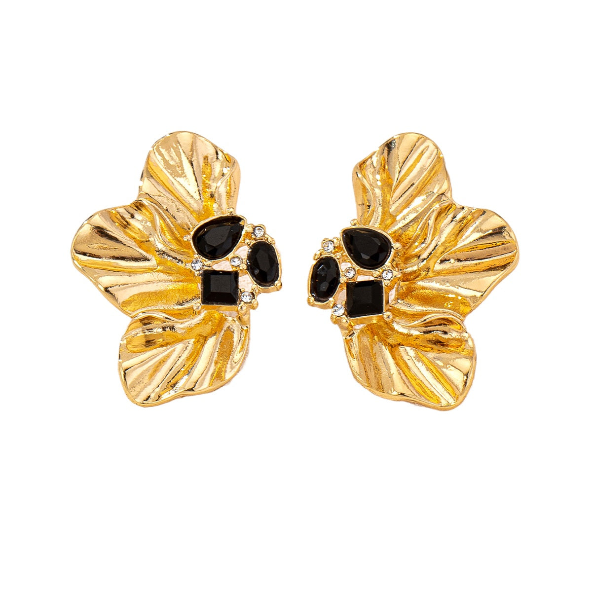 Planderful Vienna Verve Earrings – Fashionable Rhinestone Flower Design