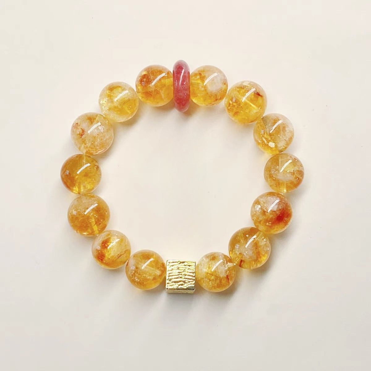 Tiger Eye & Citrine Couple Bracelet