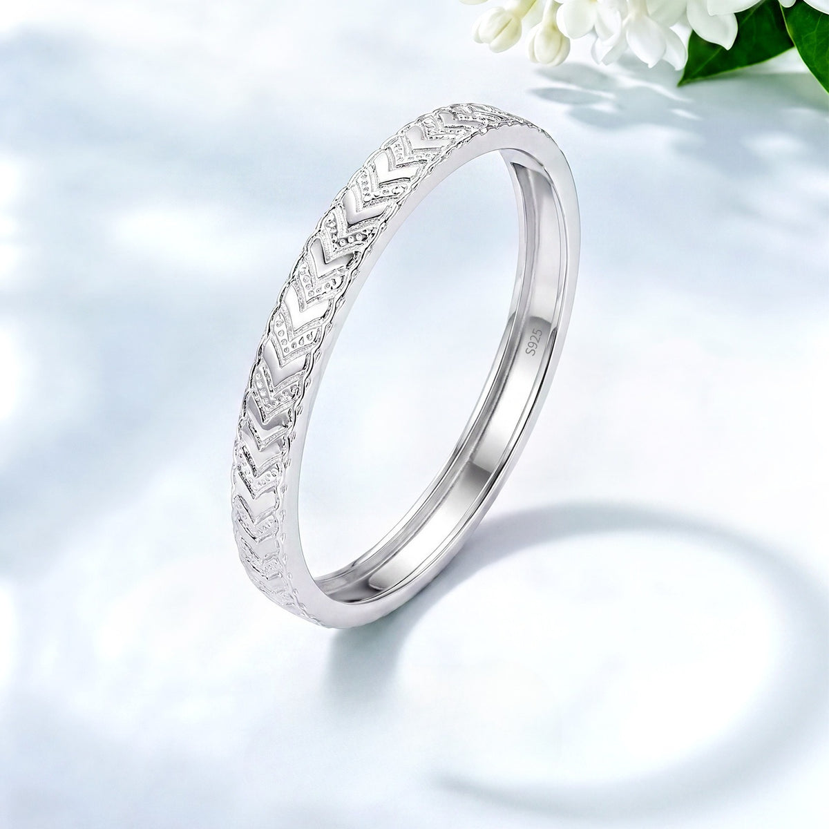 Sparkling S925 Sterling Silver Women's Ring