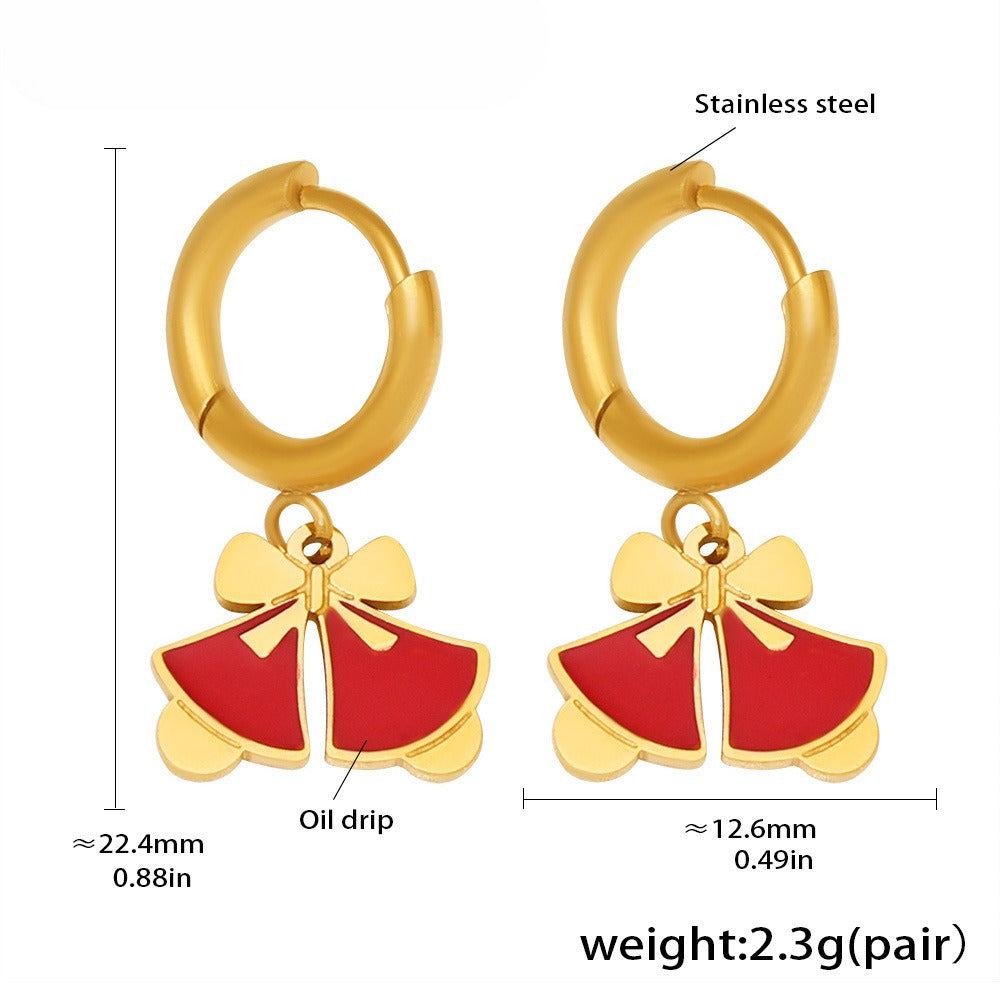 Planderful Christmas Tree Zircon Earrings For Women