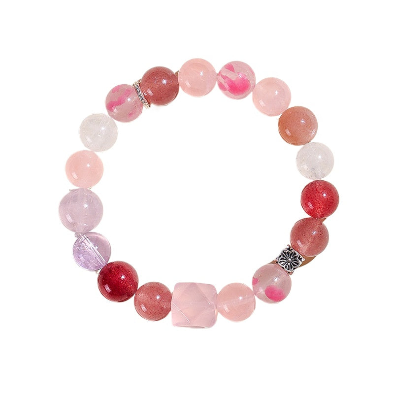 Planderful Fortune's Favor Bracelet – Fresh and Sweet Strawberry Crystal Design