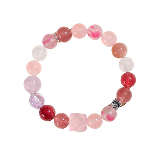 Planderful Fortune's Favor Bracelet – Fresh and Sweet Strawberry Crystal Design