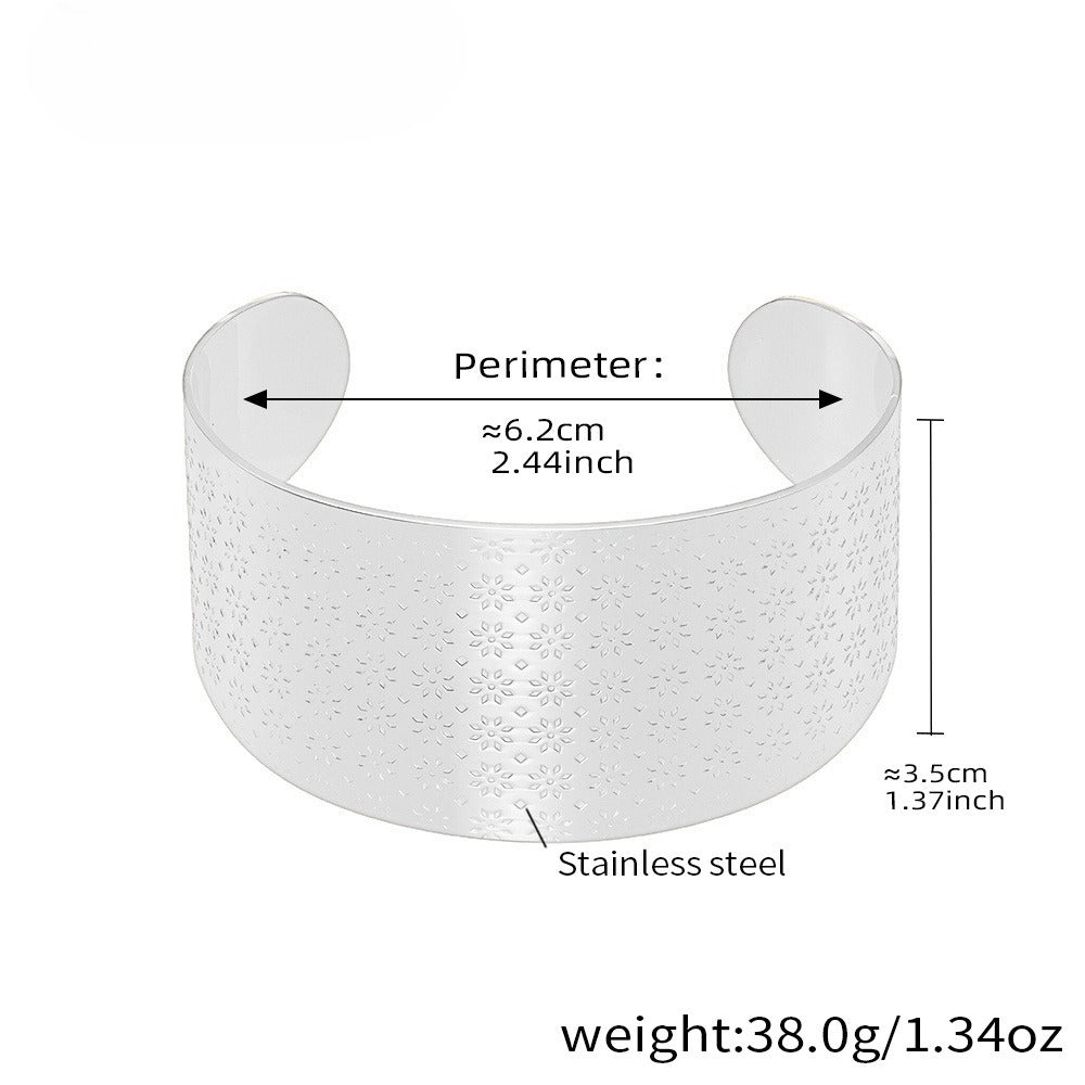 Planderful 18K Gold Plated Floral Women Bracelet Adjustable