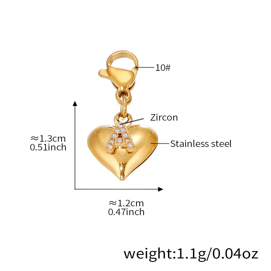 Planderful Stainless Steel Women Love Necklace 18K Plated