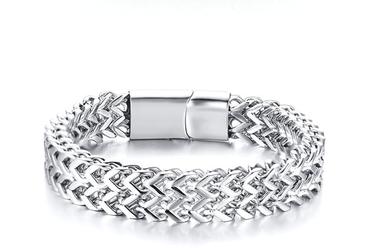 Cross-Border E-Commerce Foreign Trade Steel Bracelet Trend