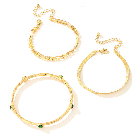 Planderful Vienna Verve Bracelet Set – Stylish Triple Stacked Design