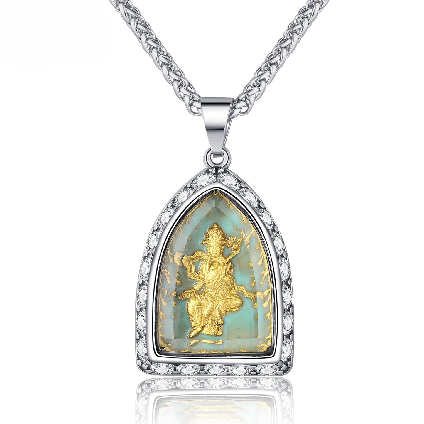 Steel Necklace – Statement Zodiac Amulet