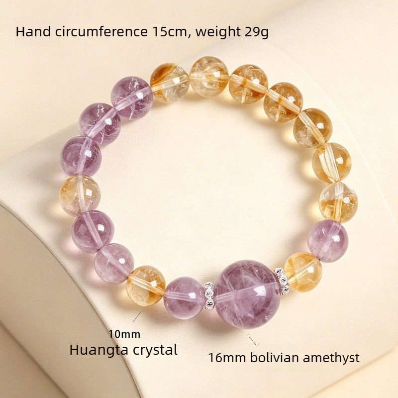 Bolivian Amethyst & Citrine Bracelet