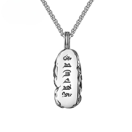 Stainless Steel Necklace – Elegant Scripture Tag Necklace