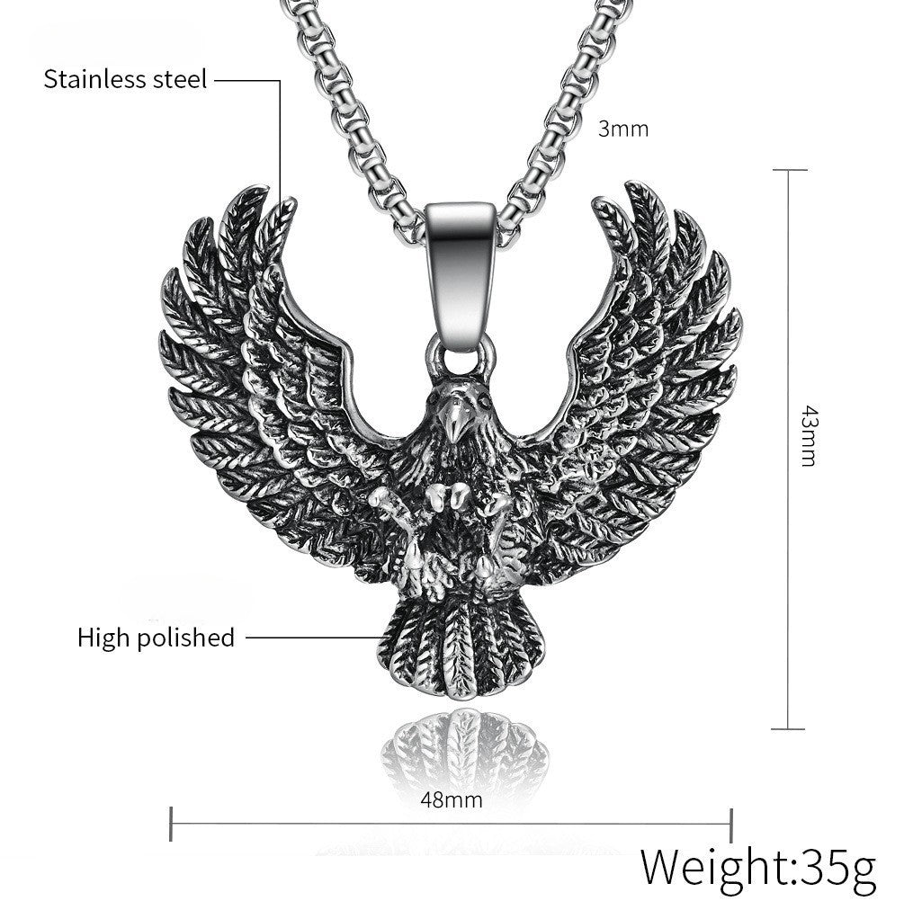 Directly From The Manufacturer Titanium Steel Eagle Pendant