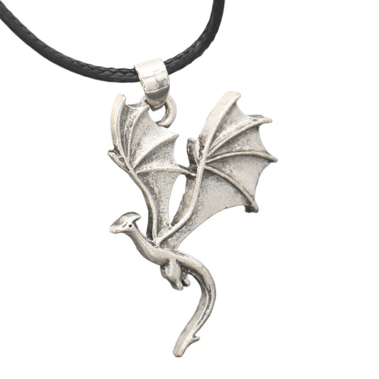 Planderful Viking Dragon Pendant Necklace for Men Premium