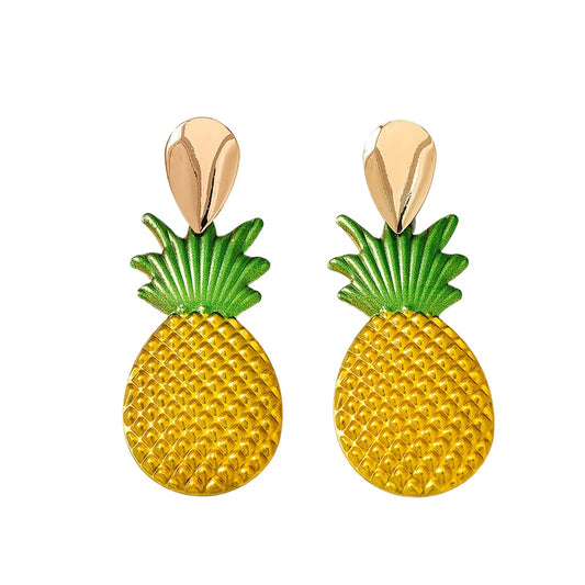 Planderful Vienna Verve Earrings – Fashionable Big Pineapple Design