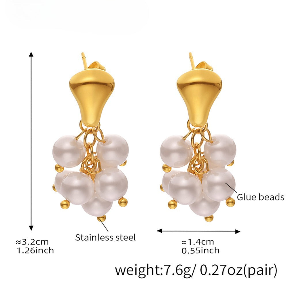 Planderful Tigers Eye Earrings Stainless Steel Luxury For Women