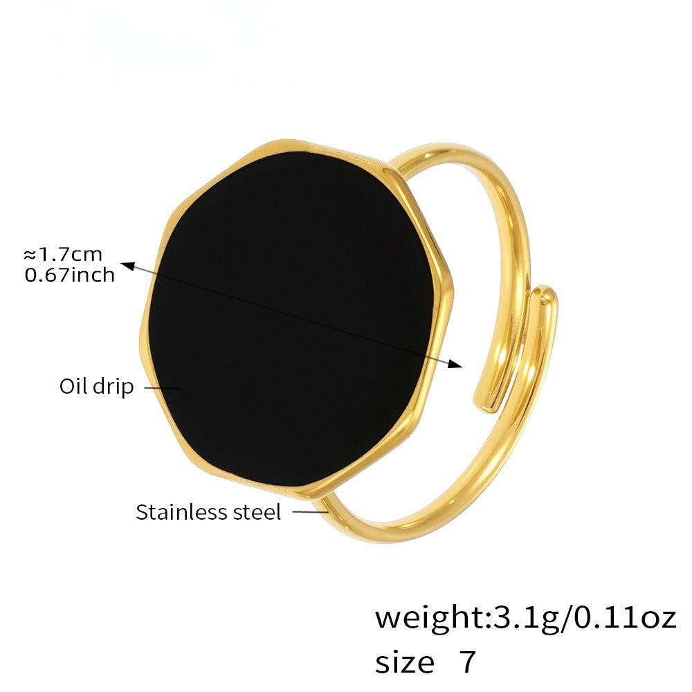 Planderful Open Ring for Women Durable Stainless Steel Genie