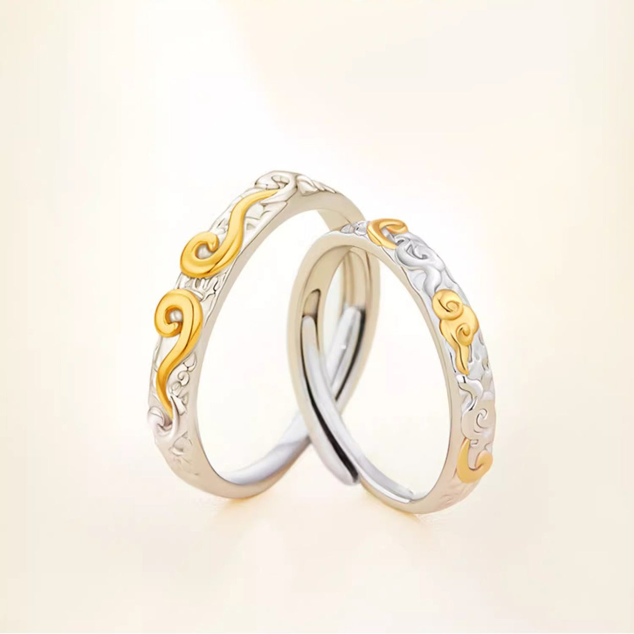 Myth Wukong Couple Ring 925 Sterling Silver Premium Gift