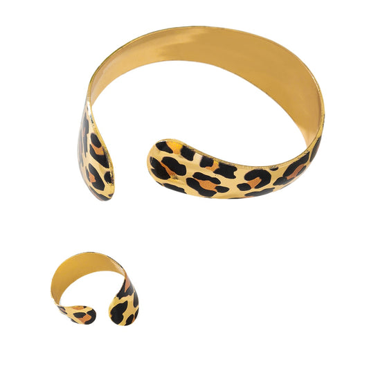 Planderful Vienna Verve Leopard Print Jewelry Set for Women