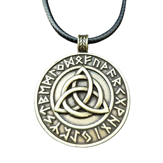 Norse Legacy Mythical Amulet Necklace with Viking Trinity Pendant - Men's Wholesale Direct from Manufacturer