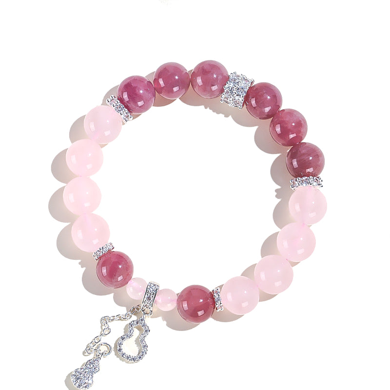 Planderful Fortune's Favor Bracelet – Elegant Pink Crystal Design