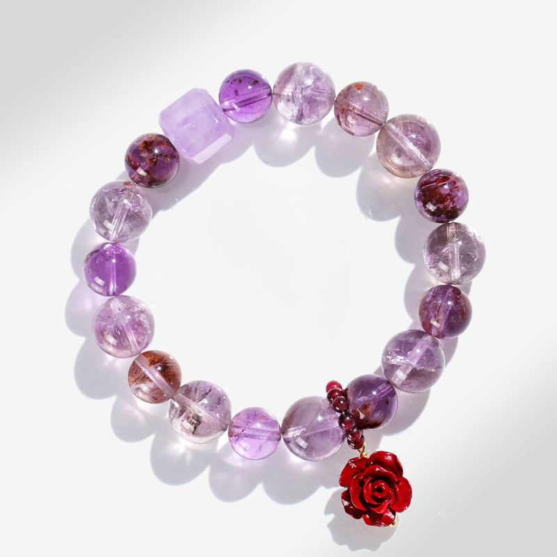 Planderful Fortune's Favor Bracelet – Stunning Purple Amethyst and Crystal Design