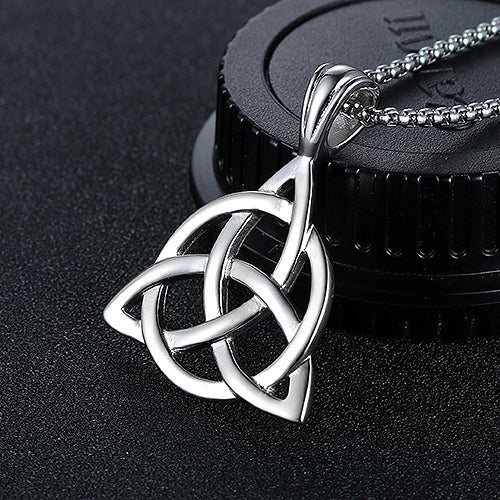 Stylish Triangular Titanium Steel Pendant for Men - Retro-Inspired Jewelry