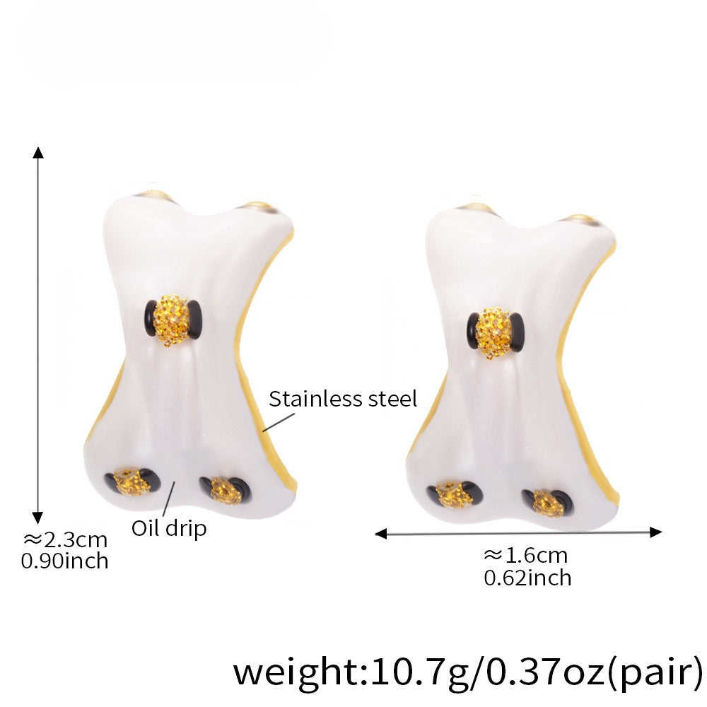 Planderful Stainless Steel Stud Earrings Fadeproof For Women