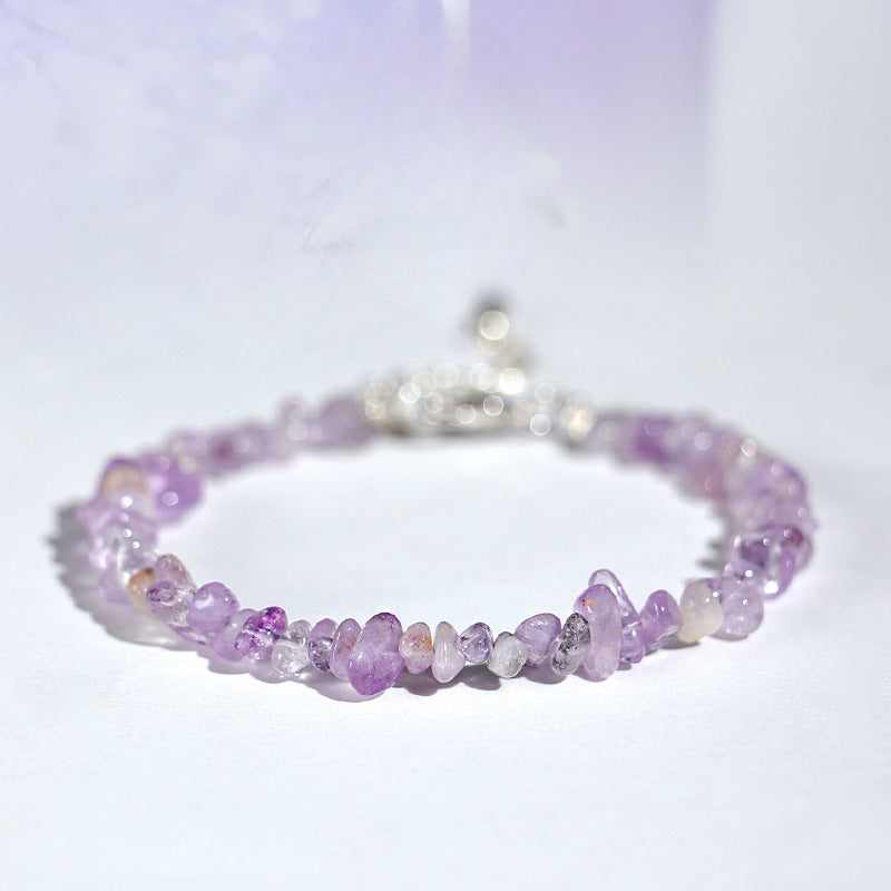 Planderful Fortune's Favor Bracelet – Irregular Amethyst and Faceted Jasper Design