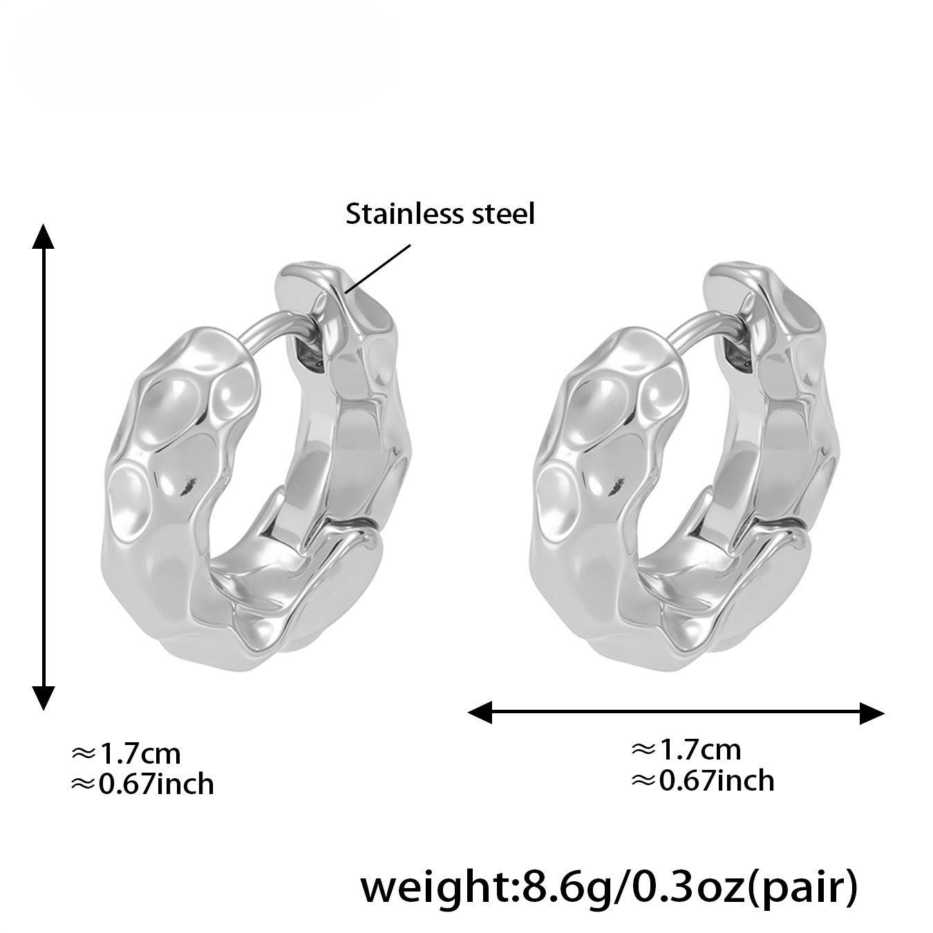 Planderful Everyday Genie Rivet Ring Earrings Commuters